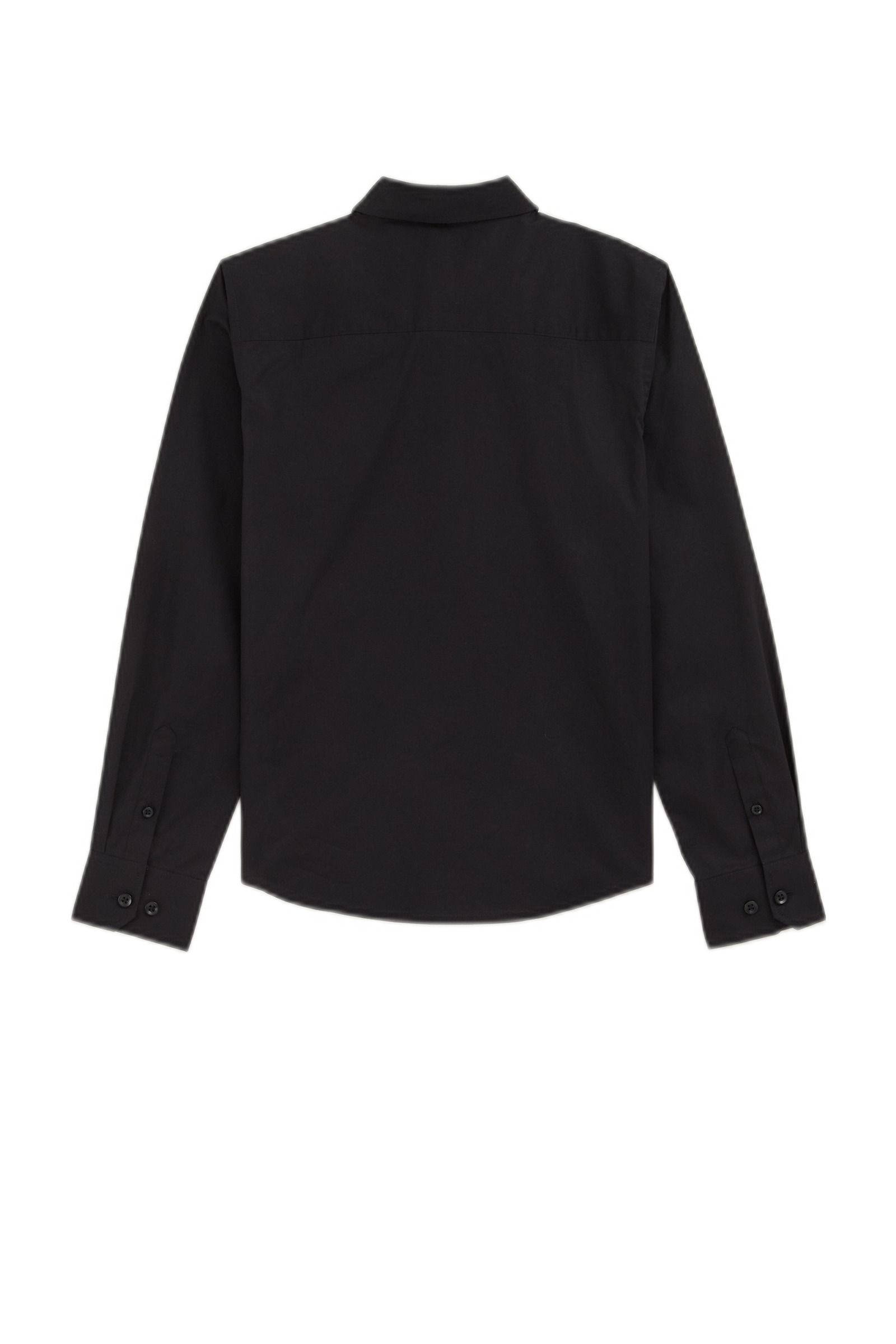 WE Fashion overhemd met vlinderstrik zwart