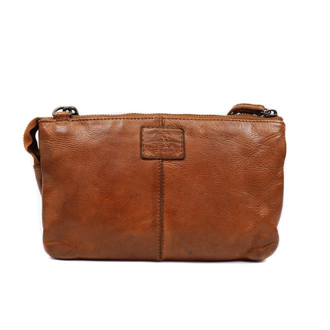 Bear Design Cow Lavato Portemonneetasje Uma Cognac CL30996