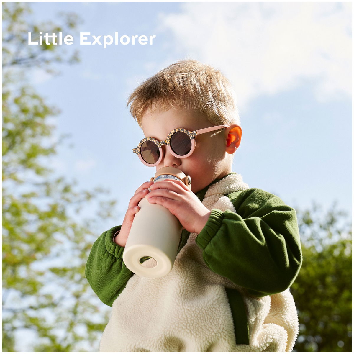 BabymoovBabymoov   Little Explorer Edelstahl Trinkflasche ivory
