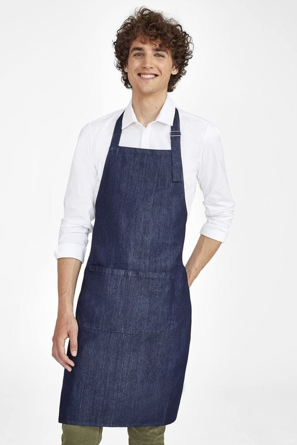 SOL'S 02104 - GRANT Tablier Long En Denim Avec Poche