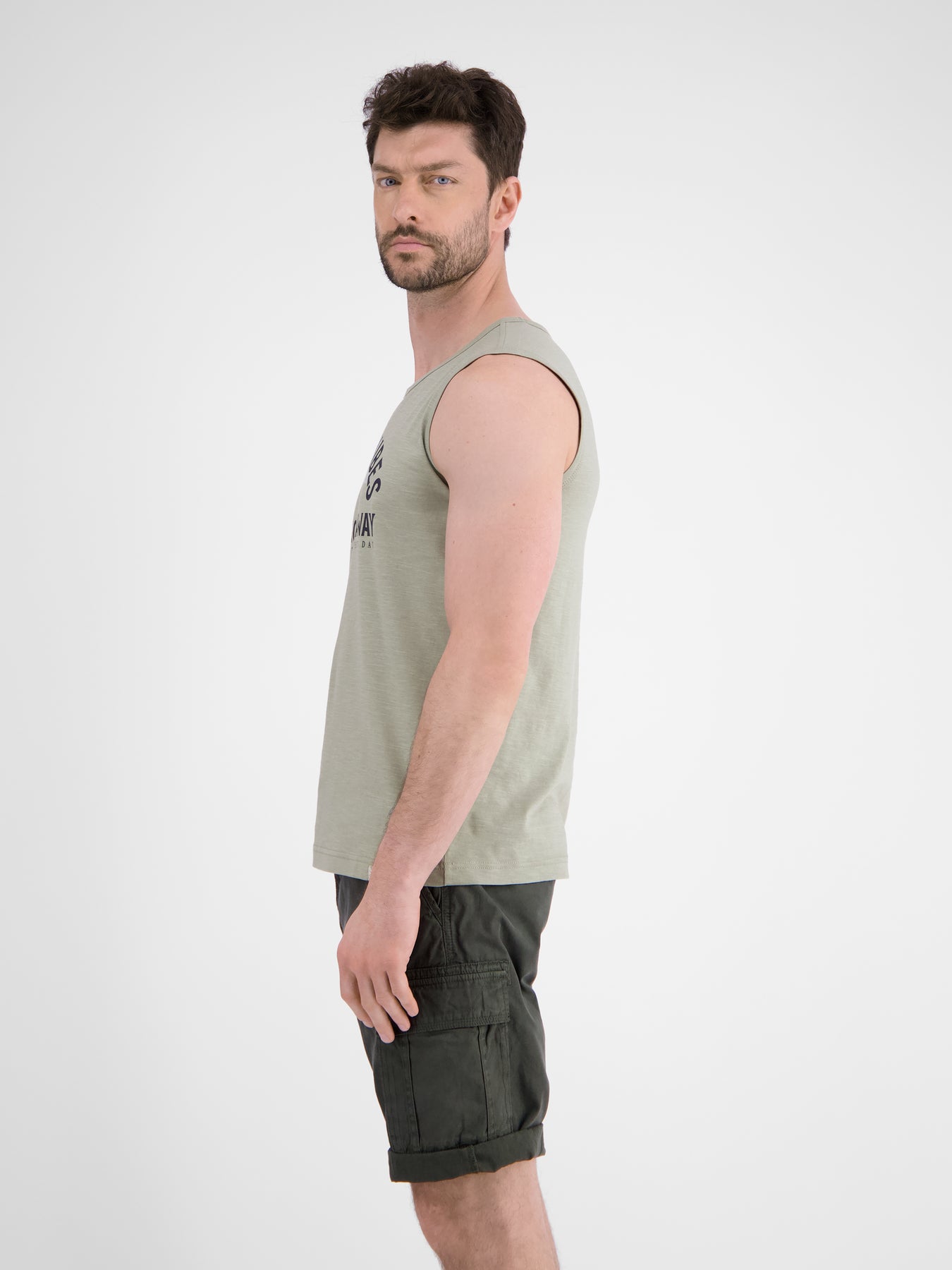 Herren Tanktop mit Brustprint