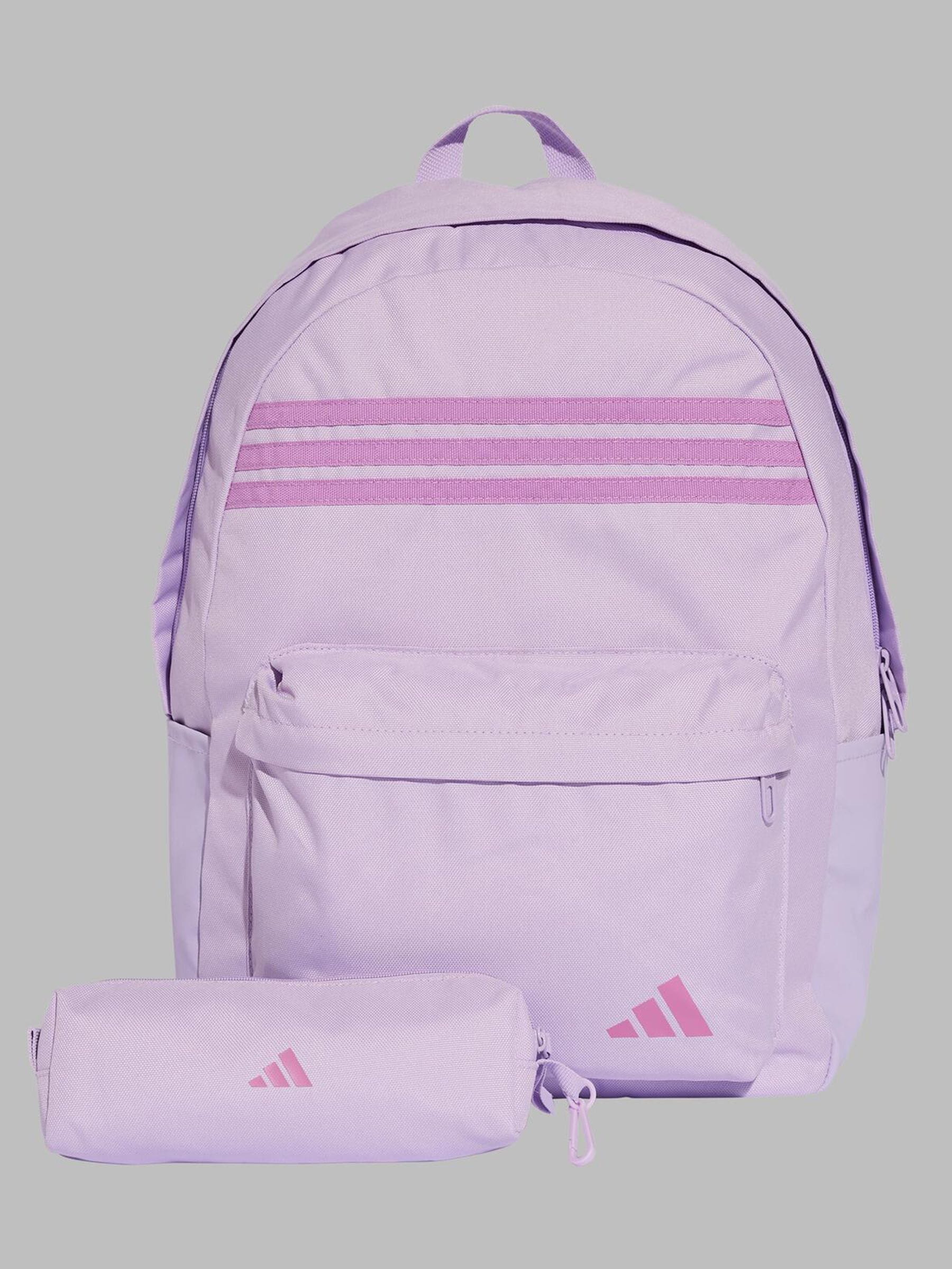 Paars - adidas 3 Stripe Pencil case & Backpack