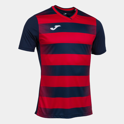 T-shirt Joma Europa V vermelho marinho