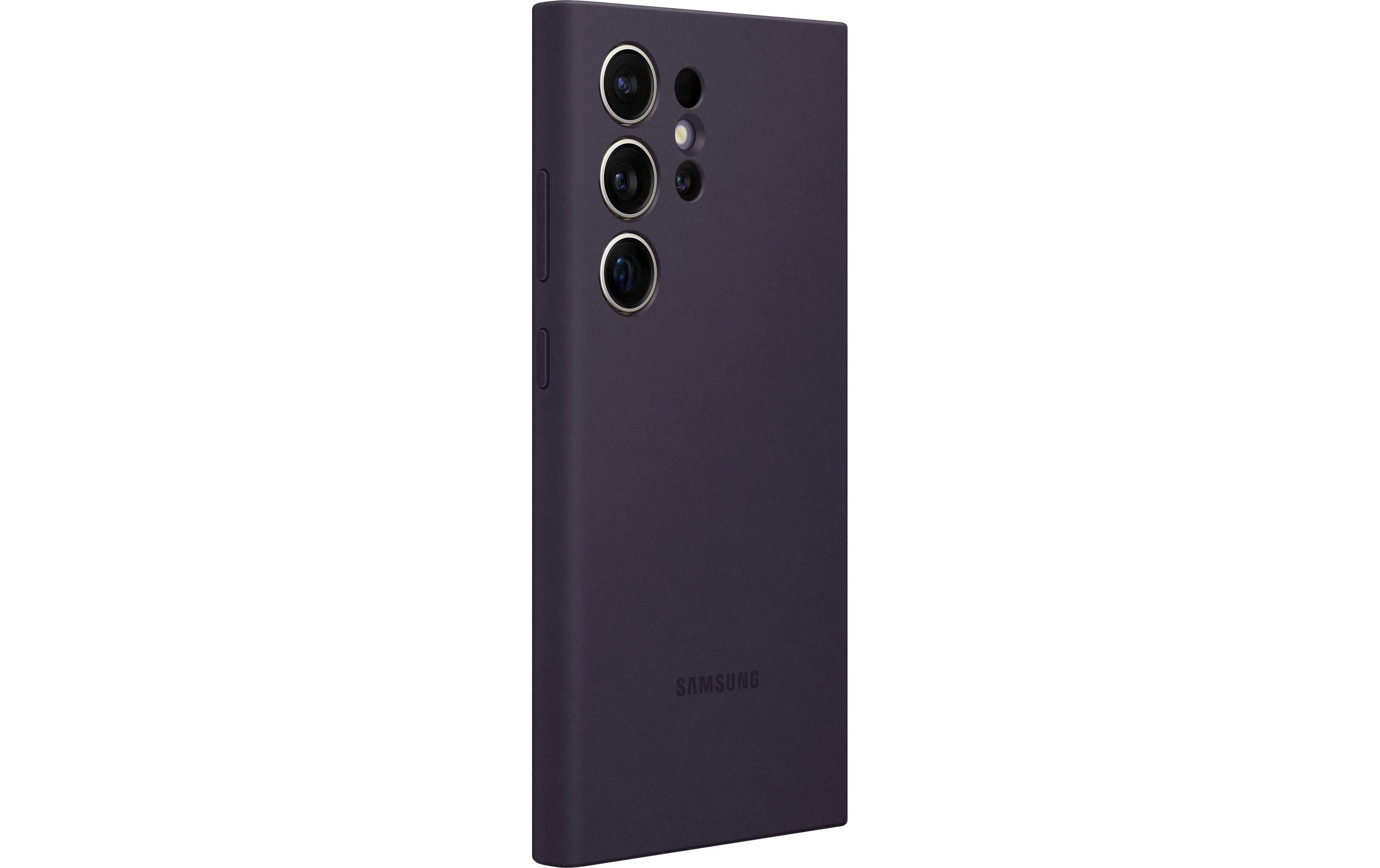 Back Cover Silicone Galaxy S24 Ultra DunkelviolettSchutzhülle für das Samsung Galaxy S24 Ultra