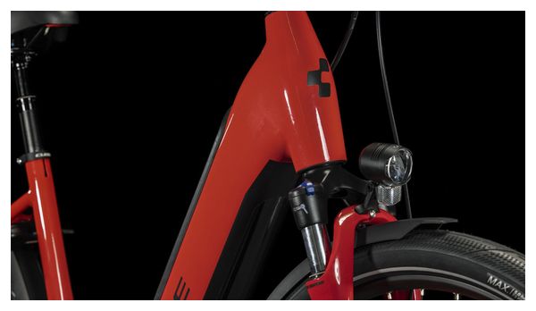Vélo de Ville Électrique Cube Supreme Sport Hybrid Pro 500 Easy Entry Shimano Deore 10V 500 Wh 700 mm Rouge