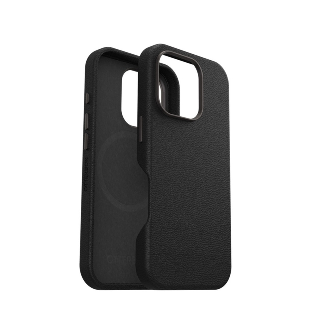 iPhone 16 Pro MagSafe Leder Hülle Symmetry Cactus Series (77-96317) - Schwarz