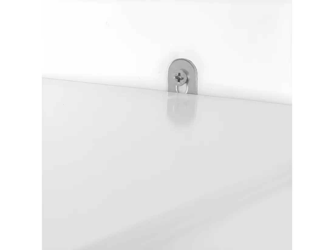 Porte-Assiettes Murale Meuble de Rangement d'assiettes Mural - avec 1 étagère – Blanc,SoBuy KCR04-W