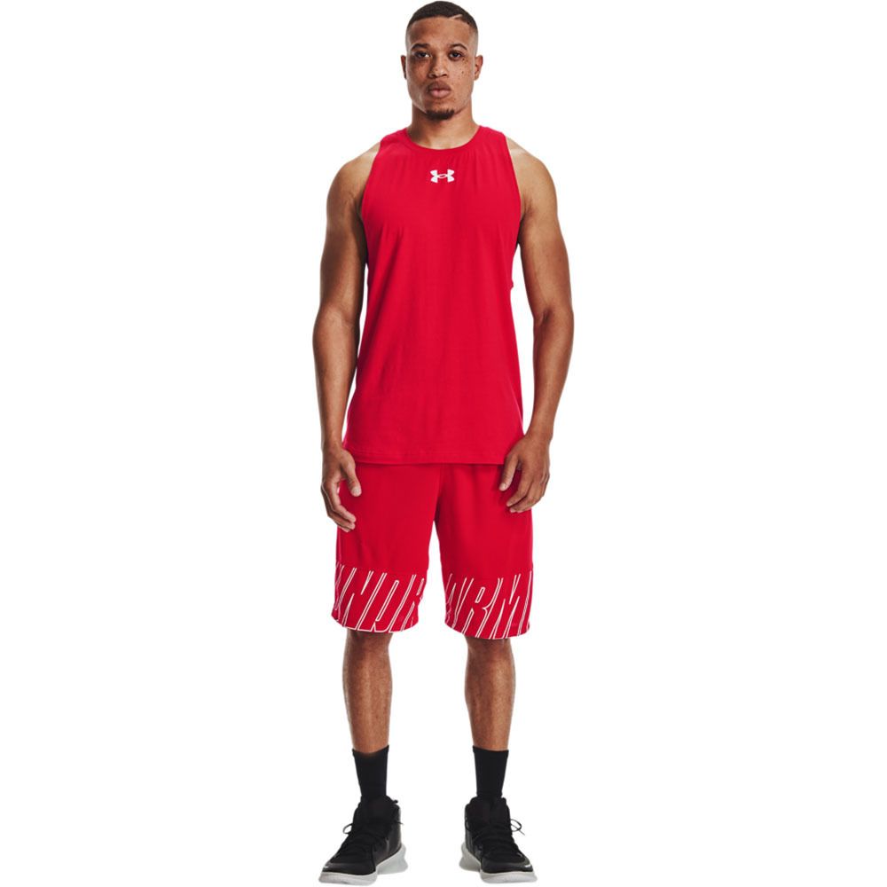 Under Armour BASELINE - Débardeur Homme rouge