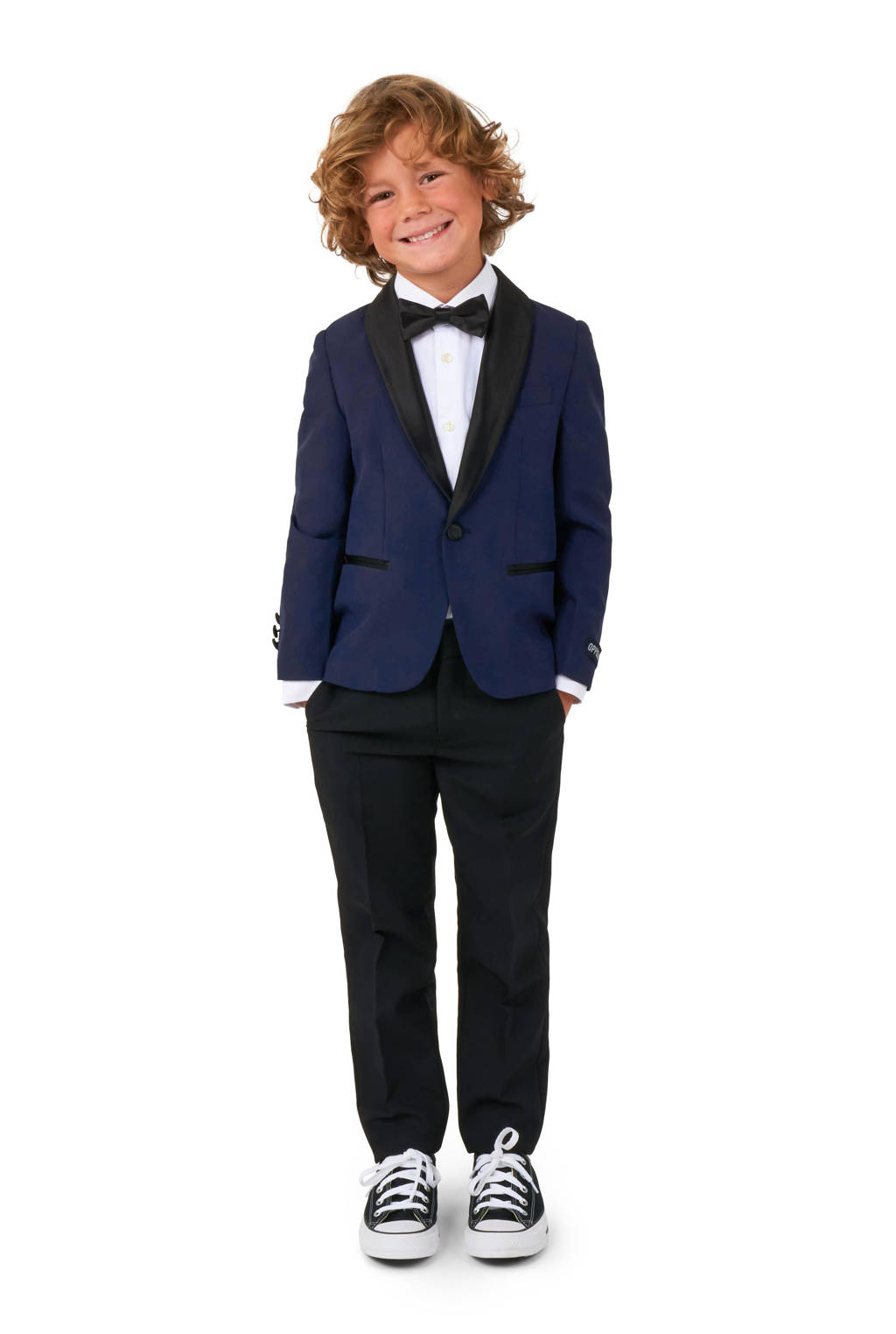 OppoSuits kostuum donkerblauw/zwart