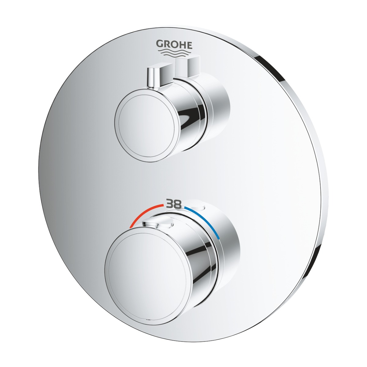 Grohe Grohtherm thermostatische mengkraan afbouwdeel rond chroom