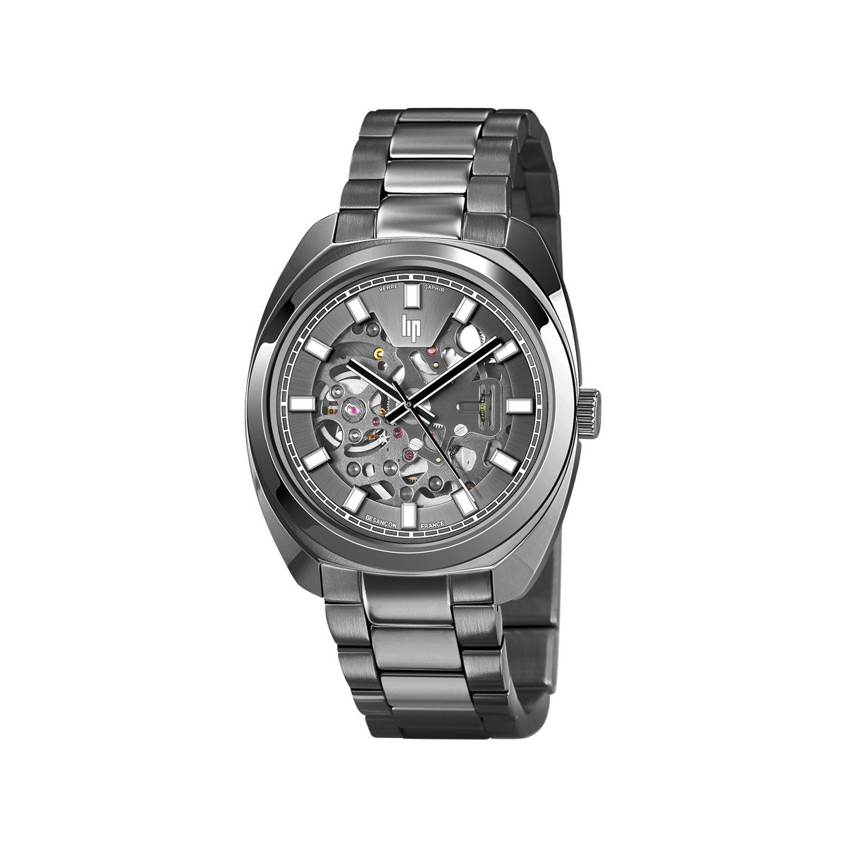 Montre Lip homme automatique acier bracelet métal