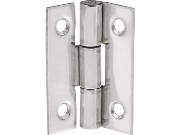 Schmale hængsler (L x B) 30 mm x 22 mm Rustfrit stål