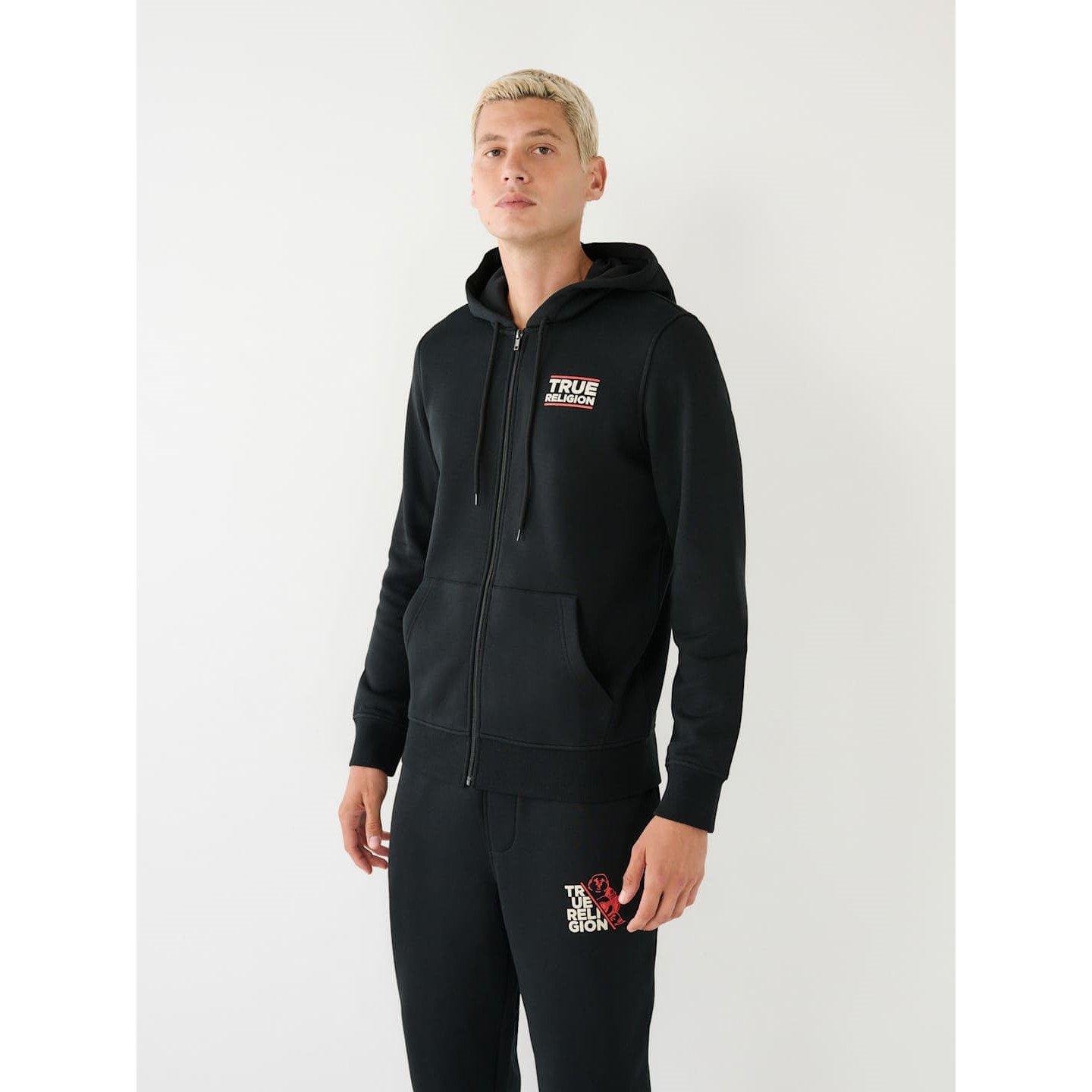True Religion TB Buddha Zip Up Hoodie Mens
