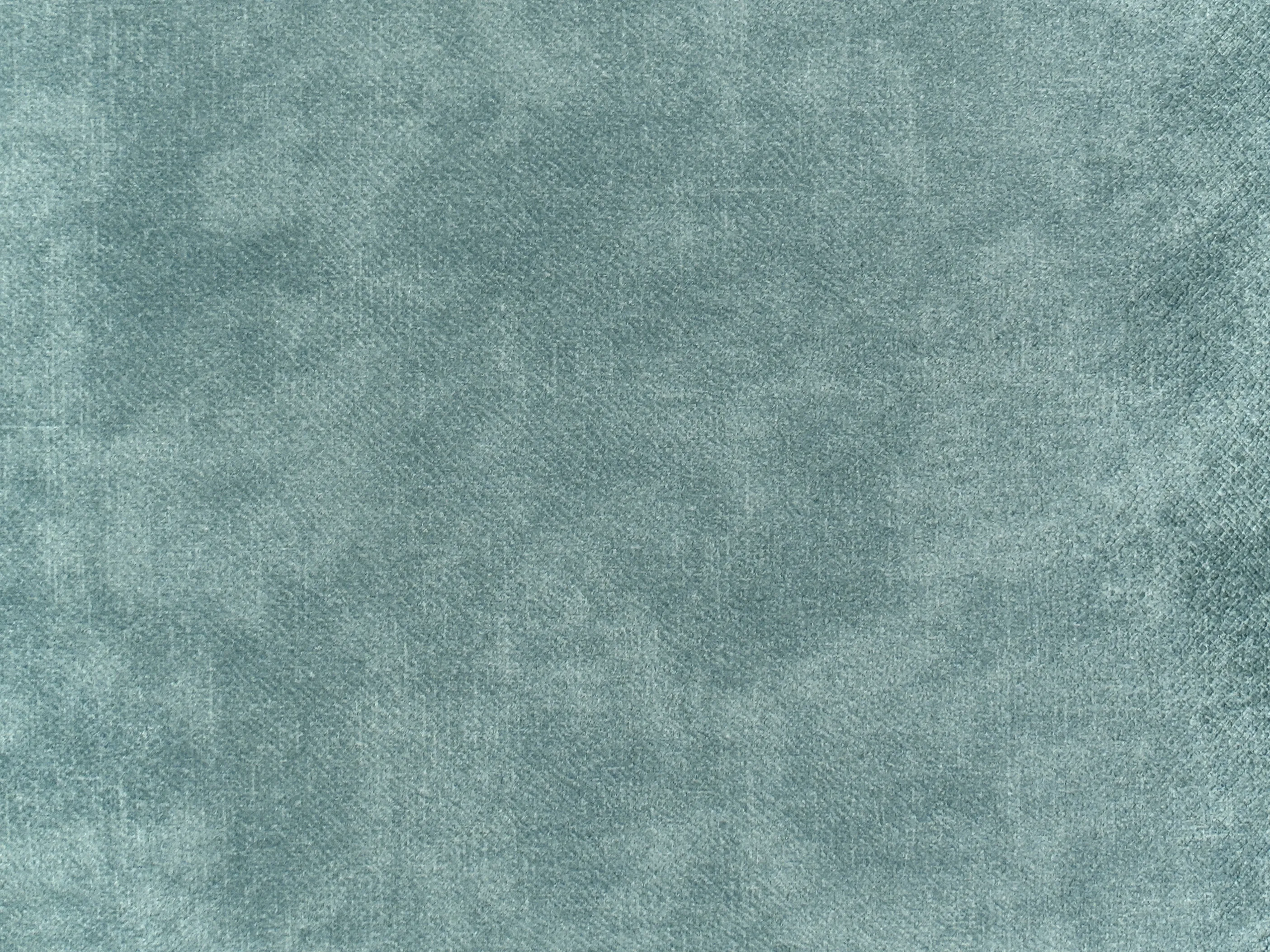 Hoekbank 5-zits OSLO Fluweel Groenblauw met ottomaan linkszijdig