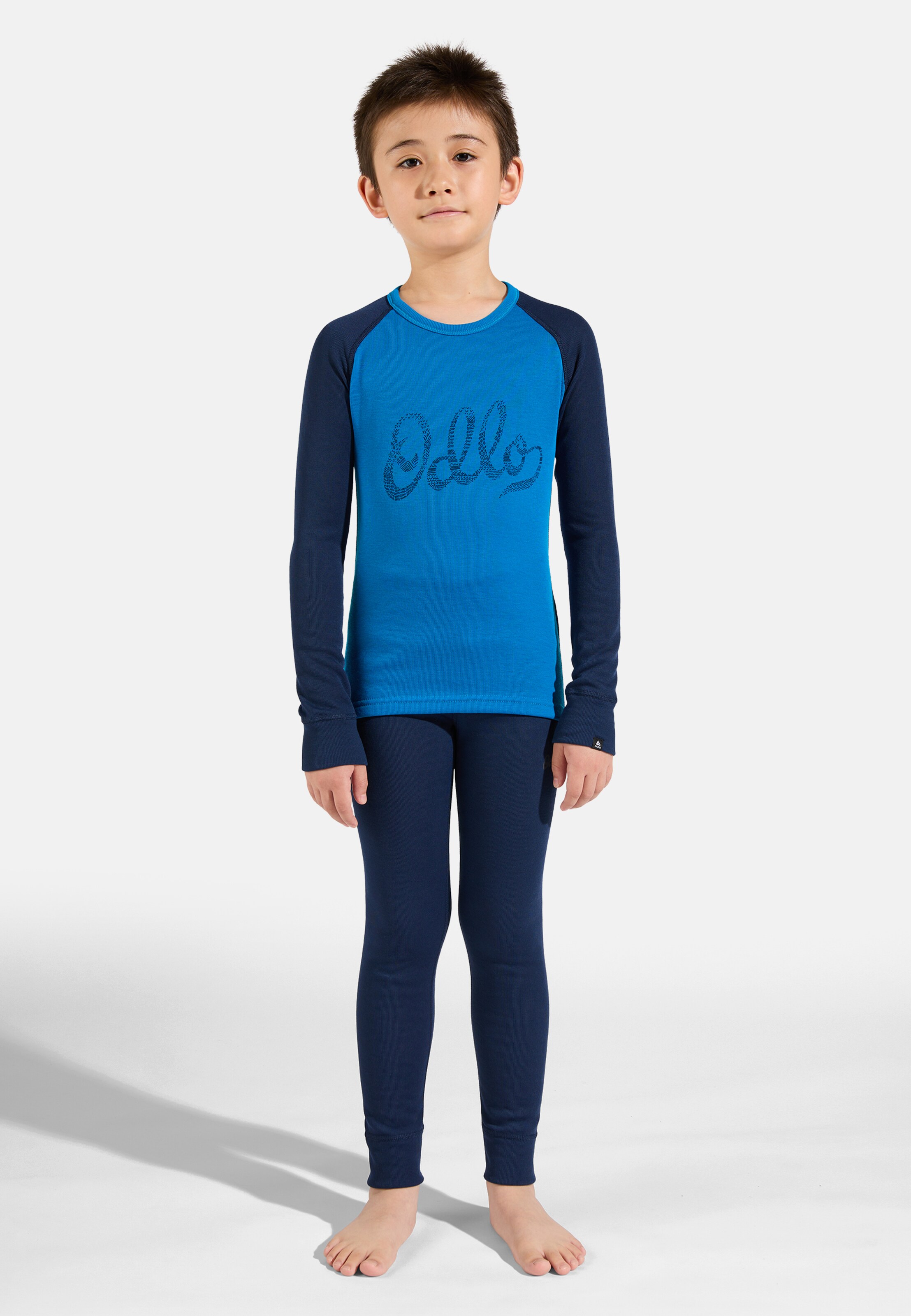 Active Warm Base layer Set in mykonos blue - diving navy