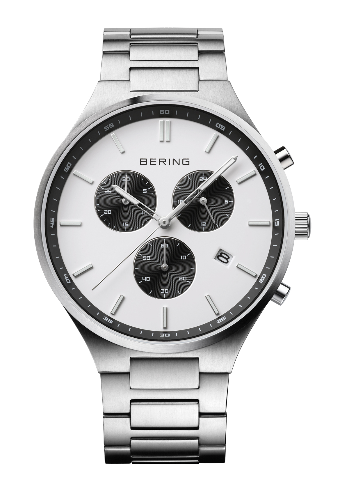 BERING Titan Herrenchronograph Weiß 11743-704