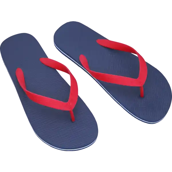 V-Sandale 43 / 44 blau / rot