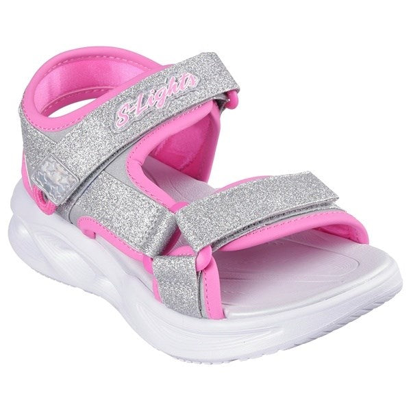 Køb Skechers Sola Glow Sandal Silver Hot Pink