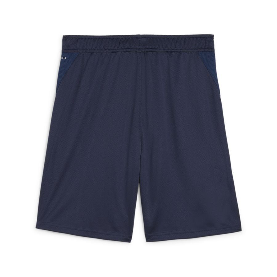 PUMA Short d'Entraînement teamGOAL - Bleu Marine/Blanc