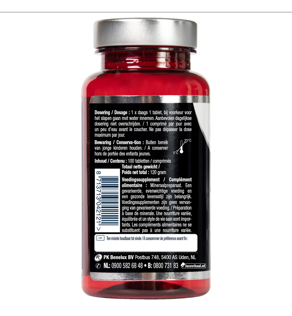 Lucovitaal Calcium Magnesium Zink (100 tabletten)