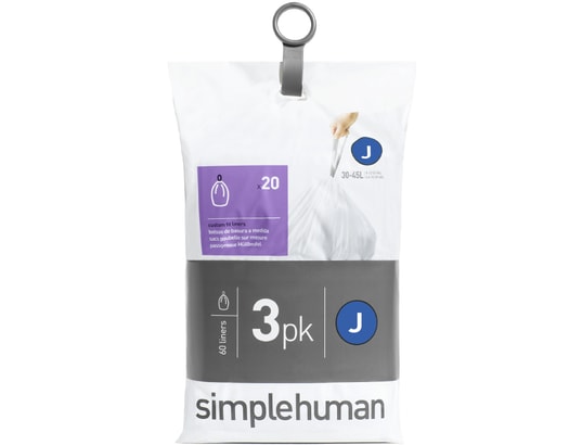 SIMPLEHUMAN - Sacs poubelle CW0259 3 x 20sacs code J