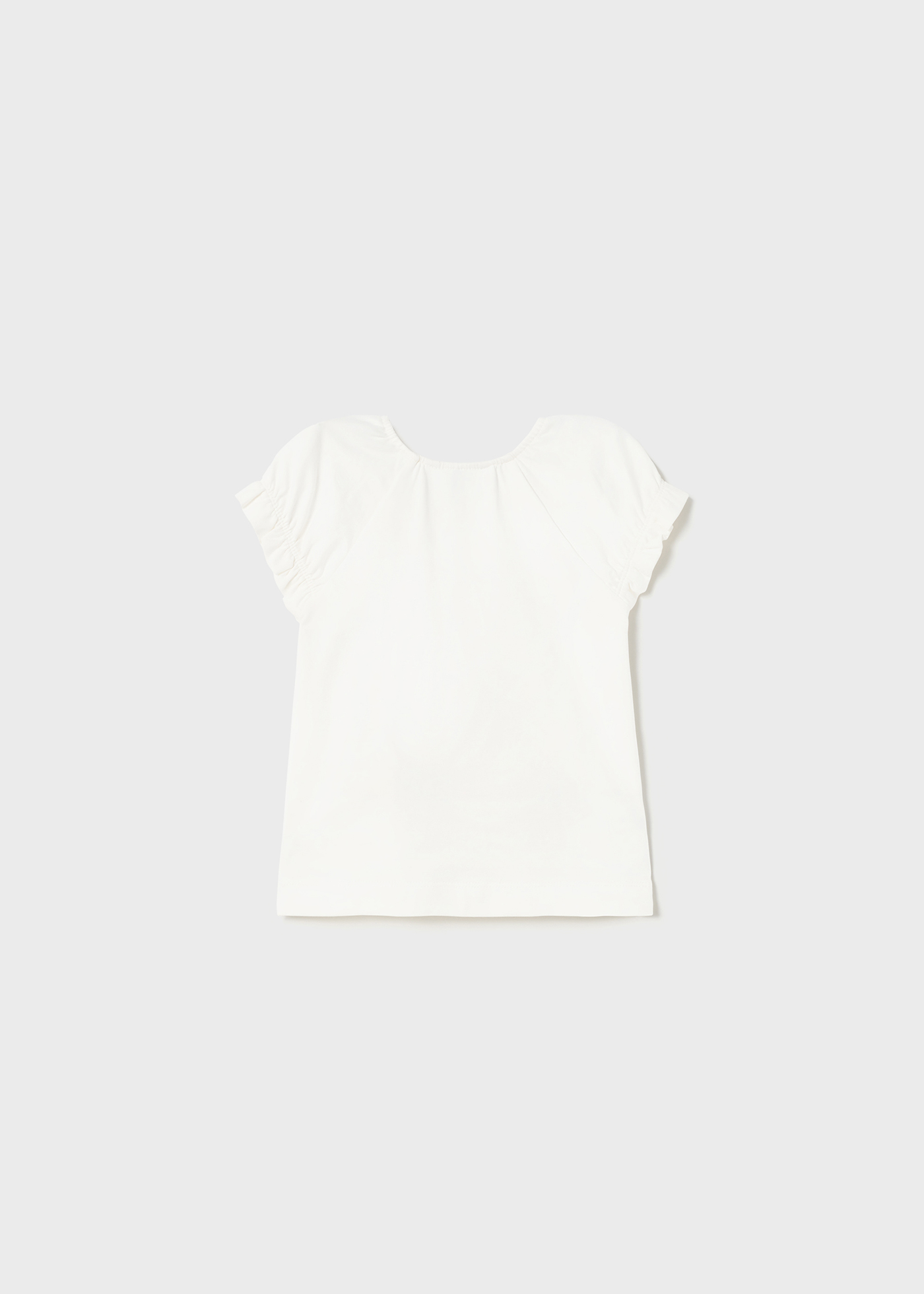 Camiseta com aplique de algodão sustentável para bebê