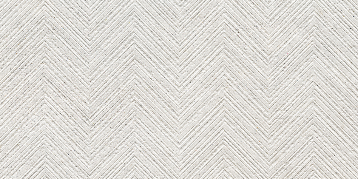 Jabo Borneo White wandtegel geometrisch 60x120cm gerectificeerd