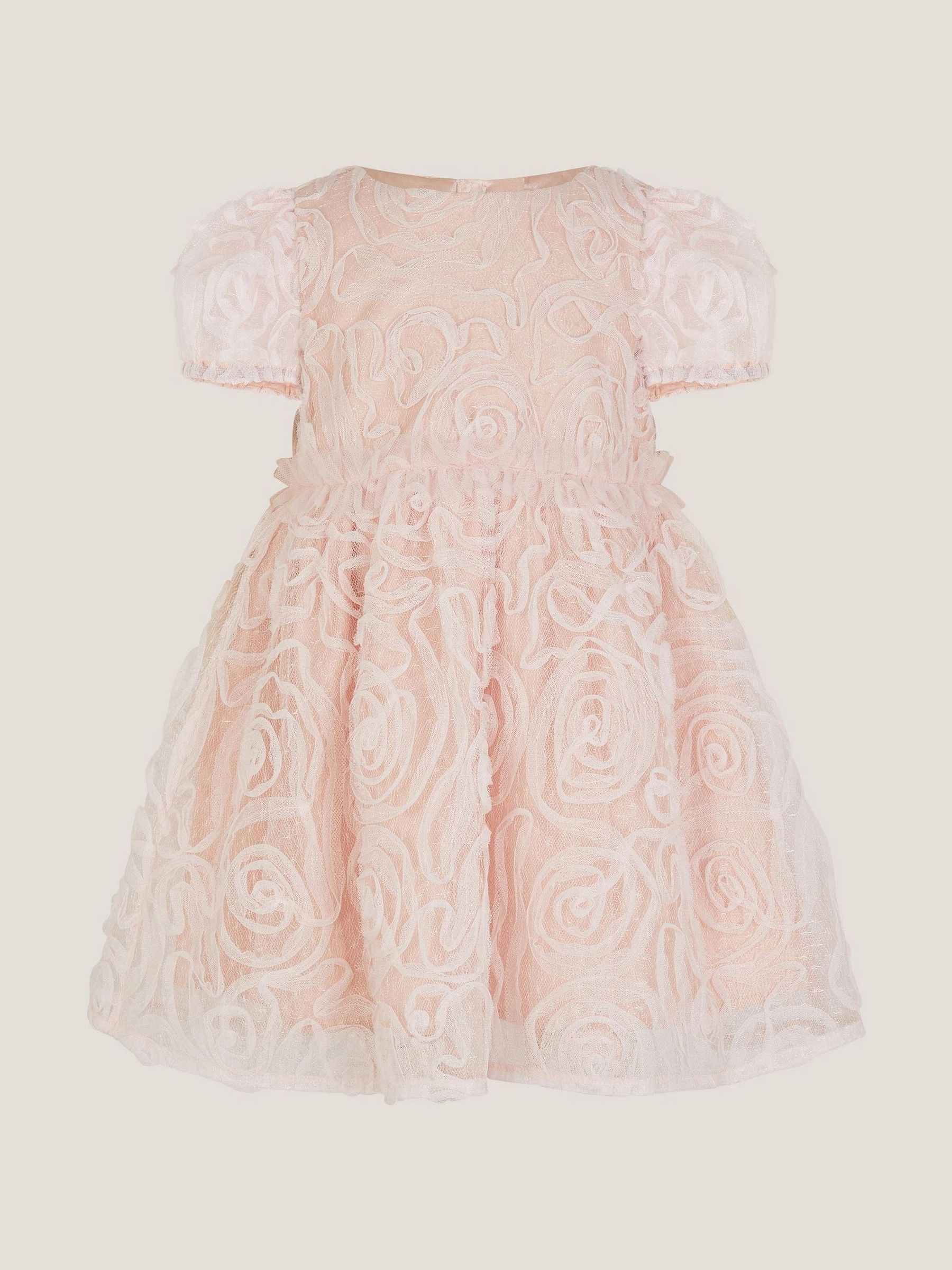 Monsoon Baby Constance Appliqué Rose Party Dress