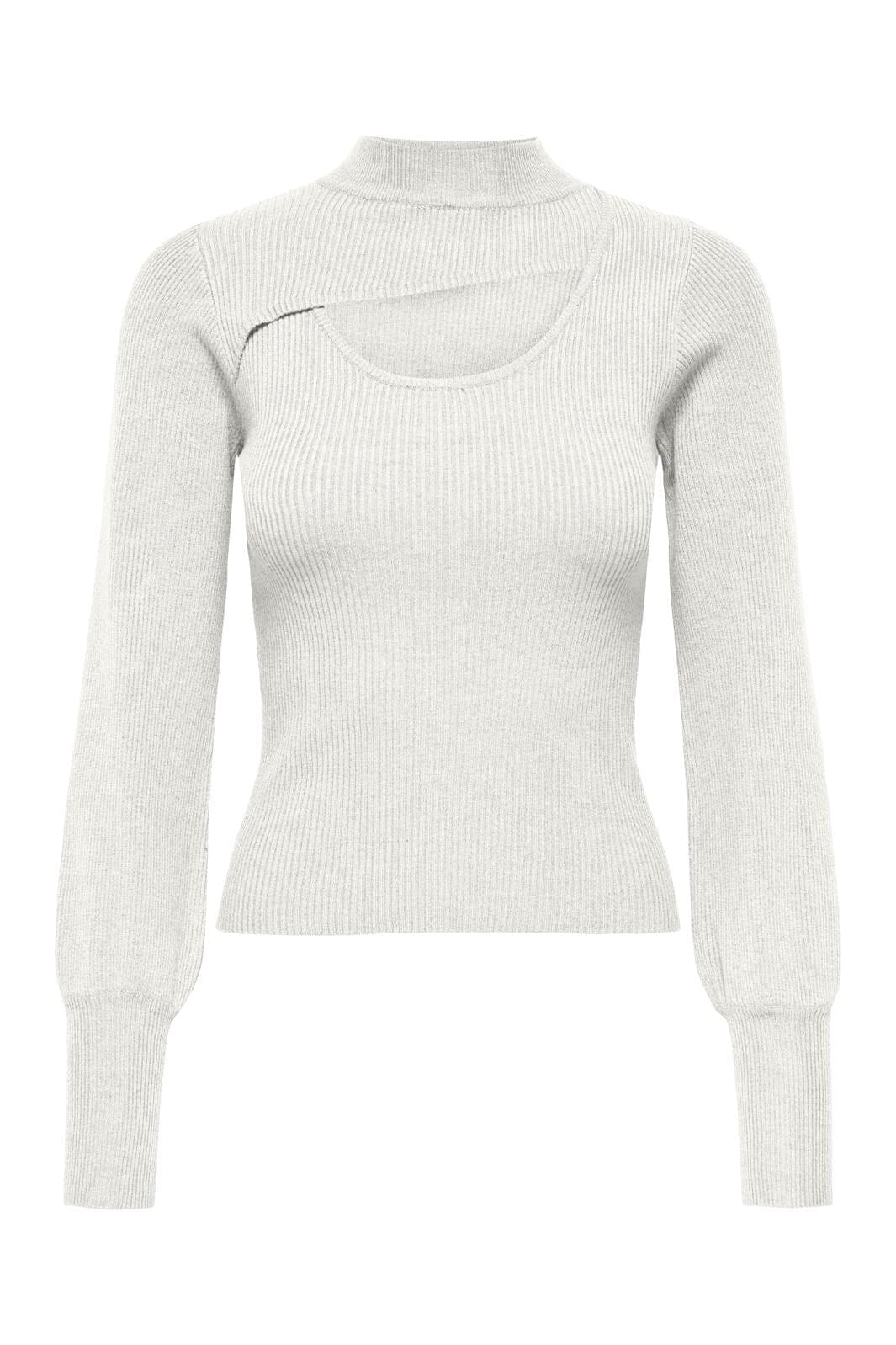 Only Onlmie Life Ls Peek A Boo High Neck Knt 4677150 cloud dancer