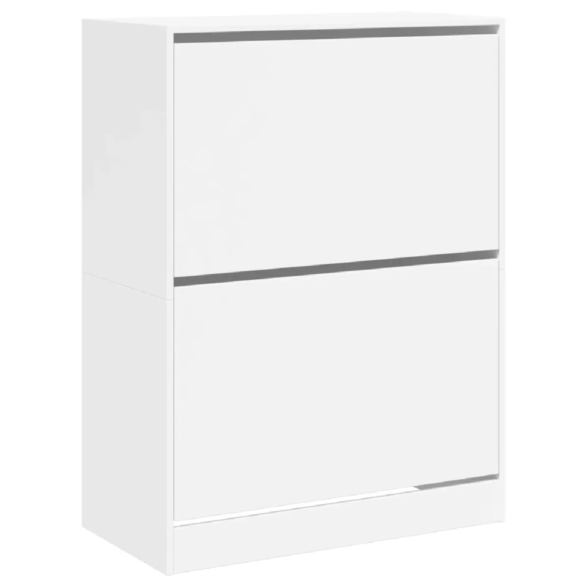 VIDAXL Armoire à chaussures 2 tiroirs - Blanc