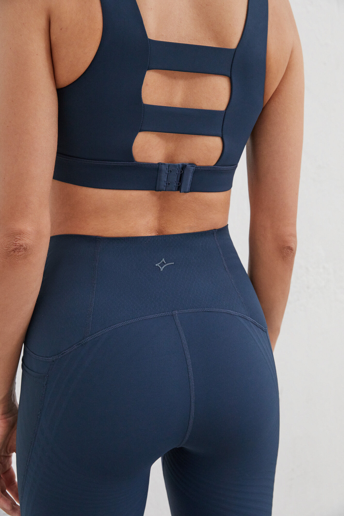 Leggings largos azul marinho Power Sculpt - azul