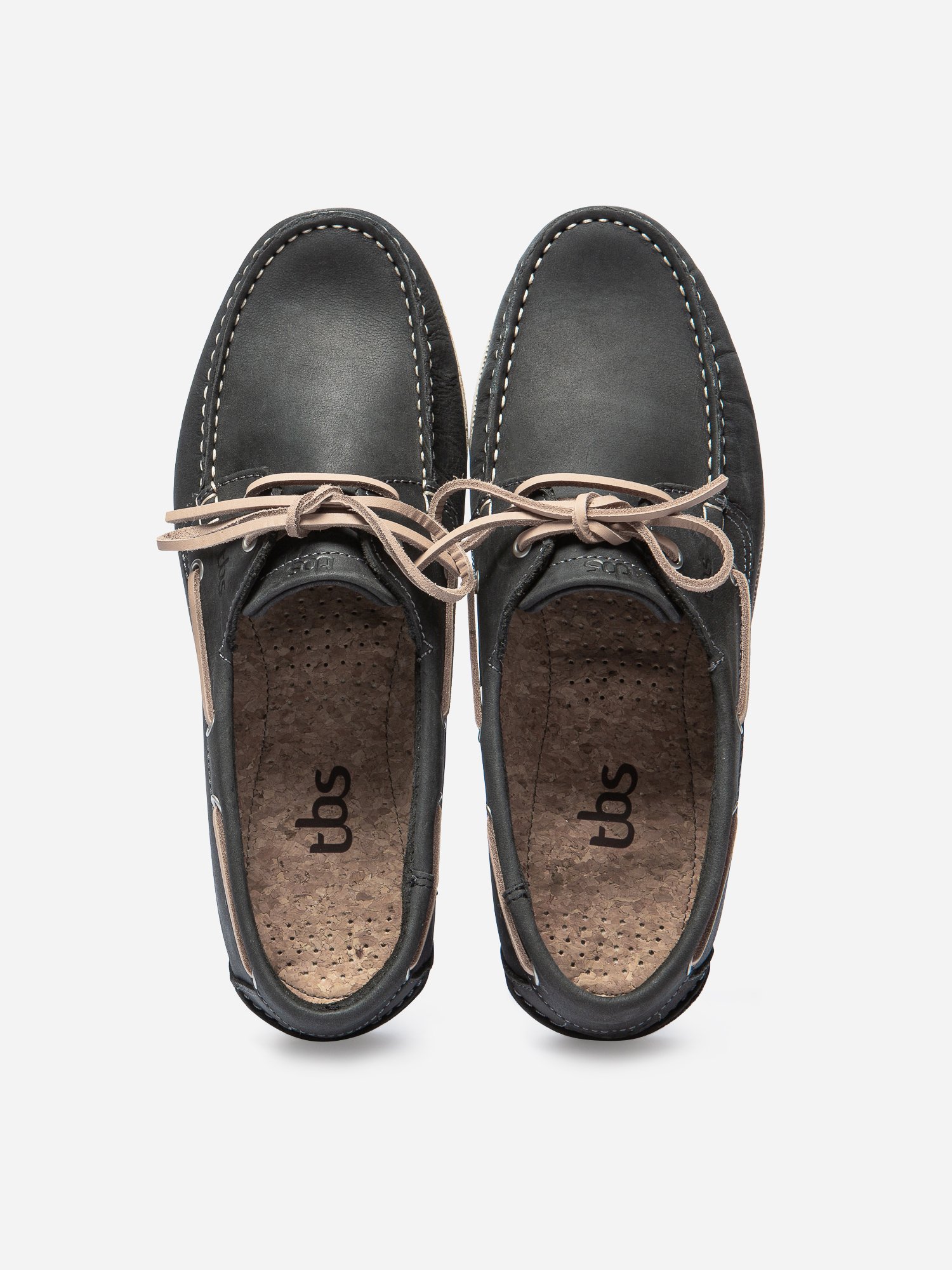 Chaussures Bateau Homme Cuir Gras Carbone