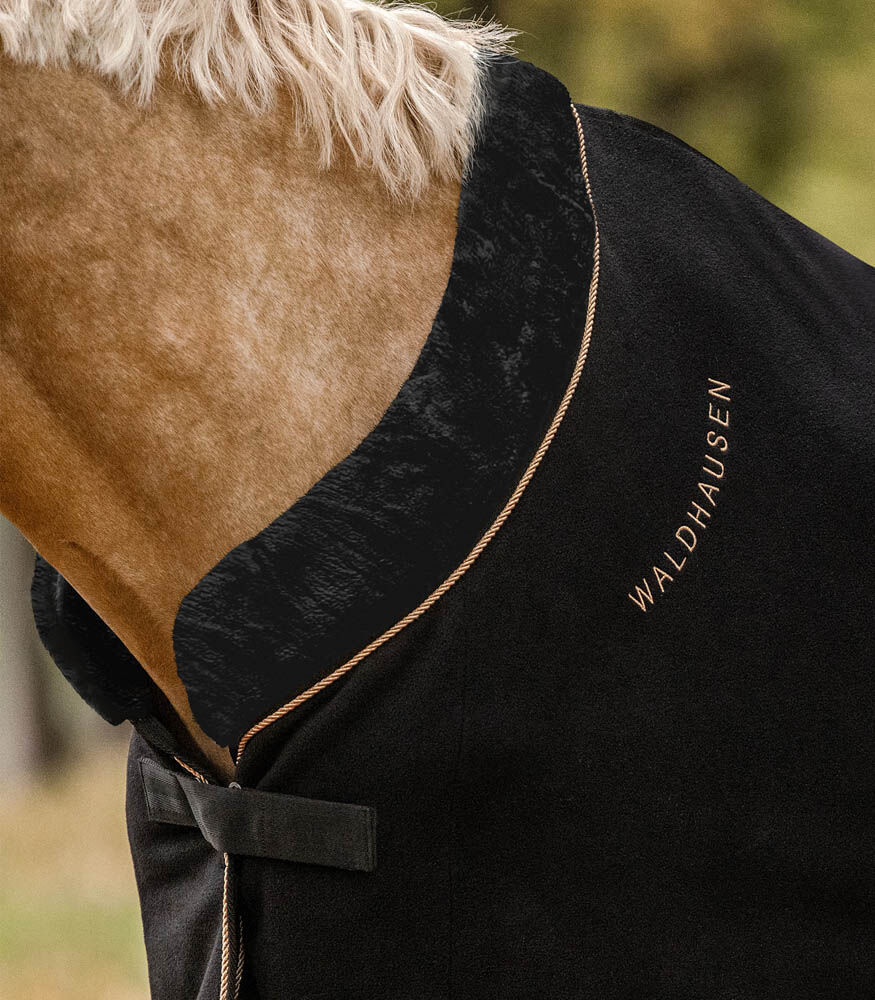 Waldhausen Modern Rose - Zweetdeken fleece - Zwart - 125/175