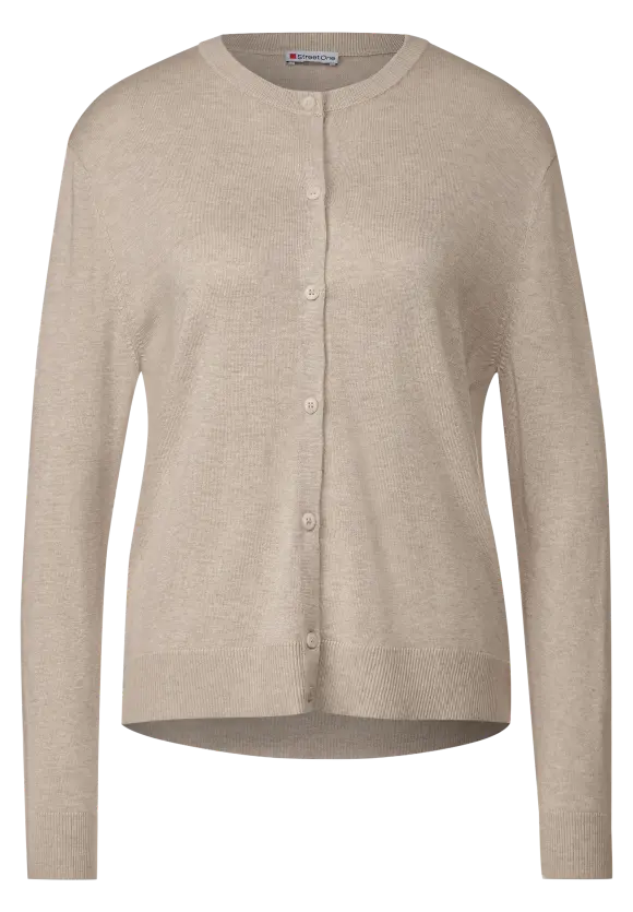 Basic Cardigan - spring sand melange