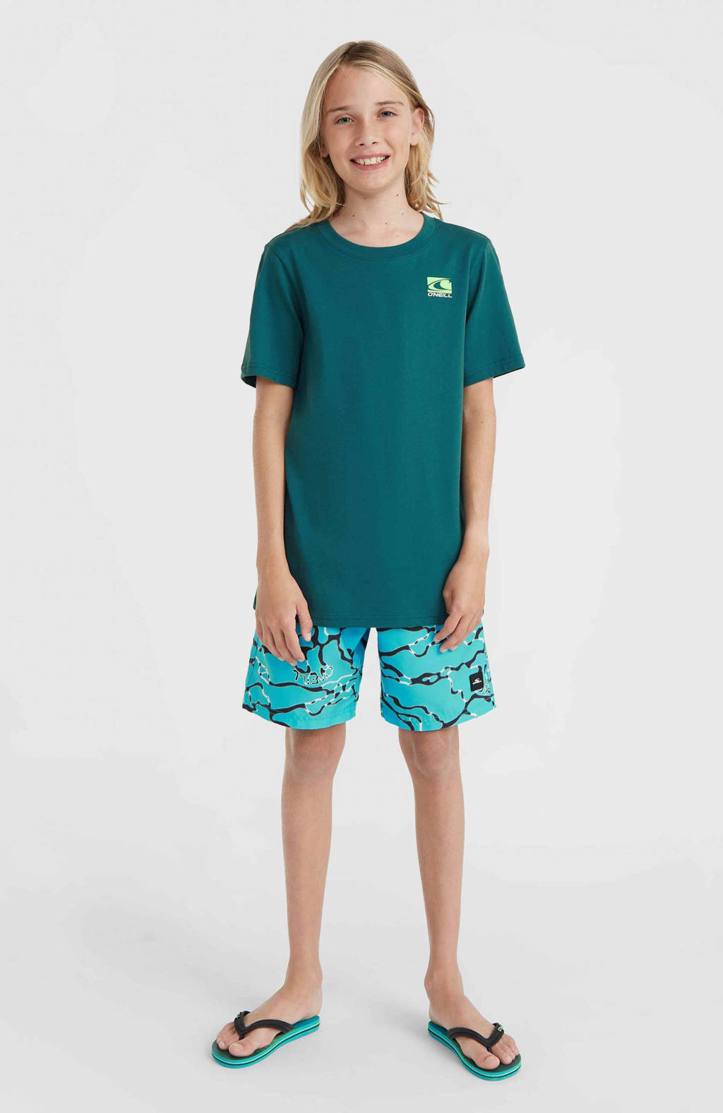 O'Neill T-shirt met backprint groen