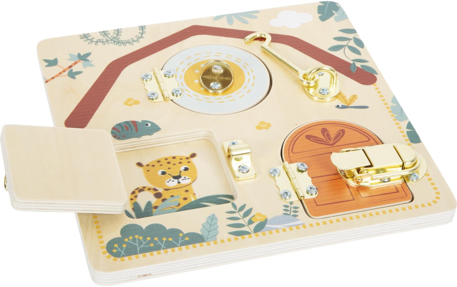 Small Foot Lernspielzeug »Schloss und Riegel «Safari»«