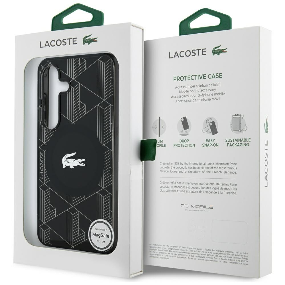 Samsung Galaxy S25 Hardcase Hülle Monogram Logo MagSafe-Modul (LCHMS25SUBSK) - Schwarz