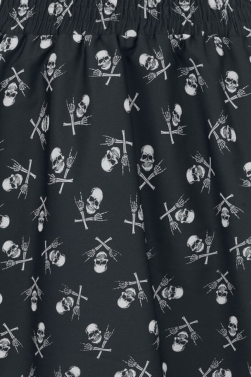 Skull Skirt | Black Premium by EMP Jupe courte