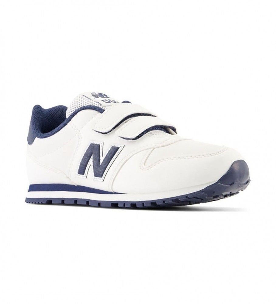 Tênis New Balance 500 com fecho de velcro, branco