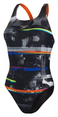 Maillot de Bain Femme End  Placem Dig Powerb Noir Orange