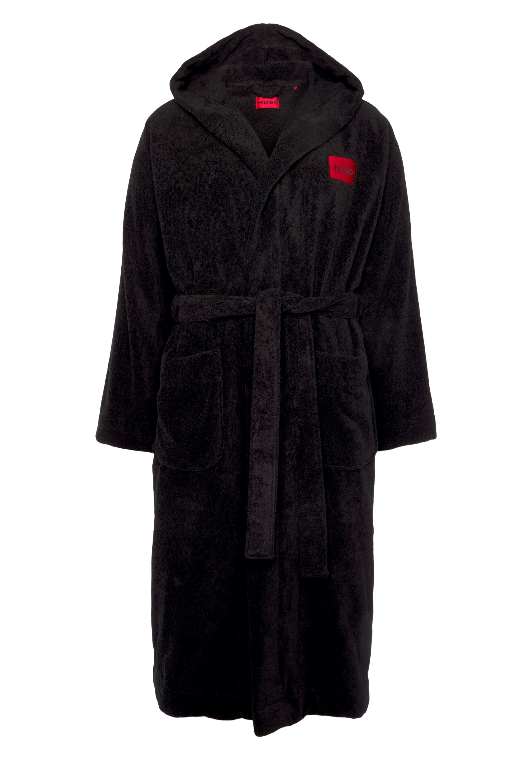 HUGO Underwear Bademantel »Terry Gown Hooded«, mit Kapuze & kontrastfarbenen Logo