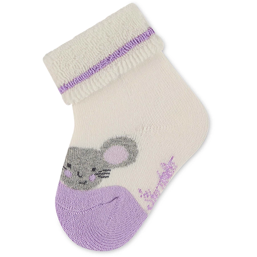 Sterntaler Baby-Söckchen 3er-Pack Maus ecru