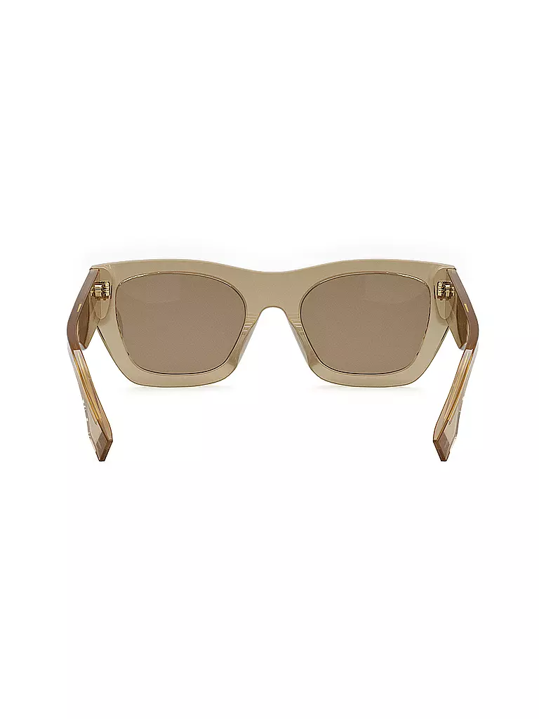 FENDI FENDI Roma braune eckige Sonnenbrille beige