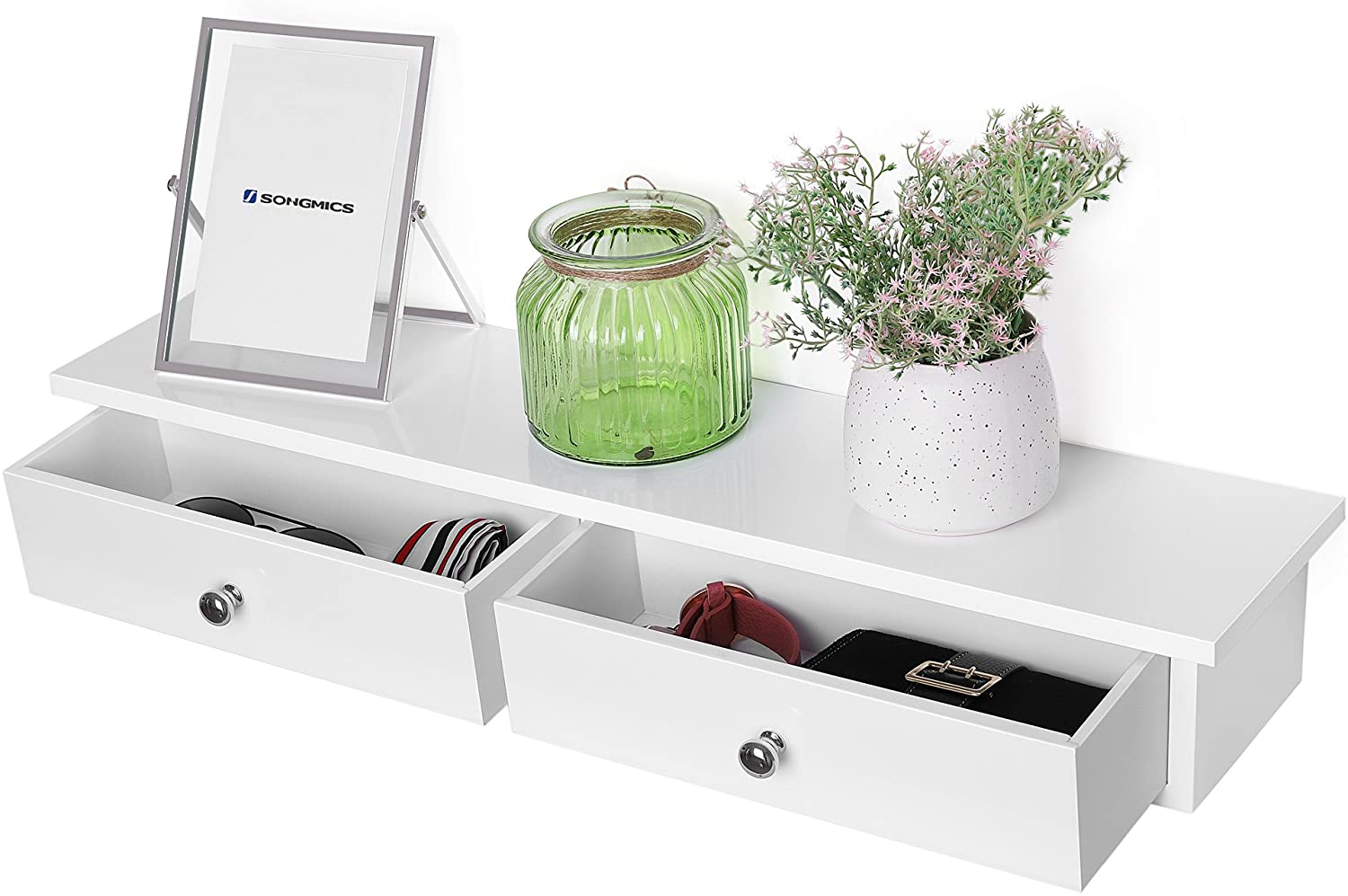 Wandplank zwevend met 2 lades Zwevende wandplank met 2 lades #1
