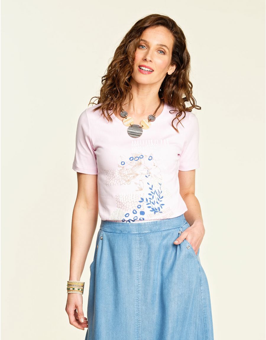 T-shirt rose coton BIO