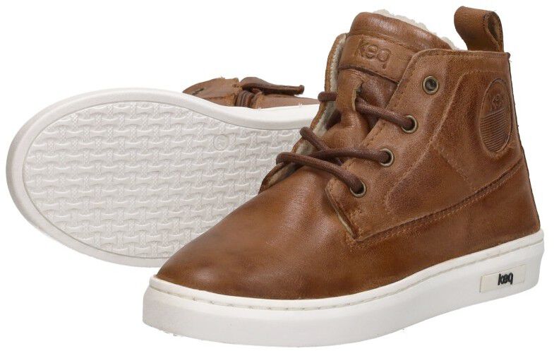 Keq Veterschoenen Hoog cognac