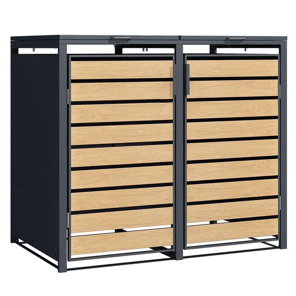 Kliko ombouw - 2 containers - Houtlook