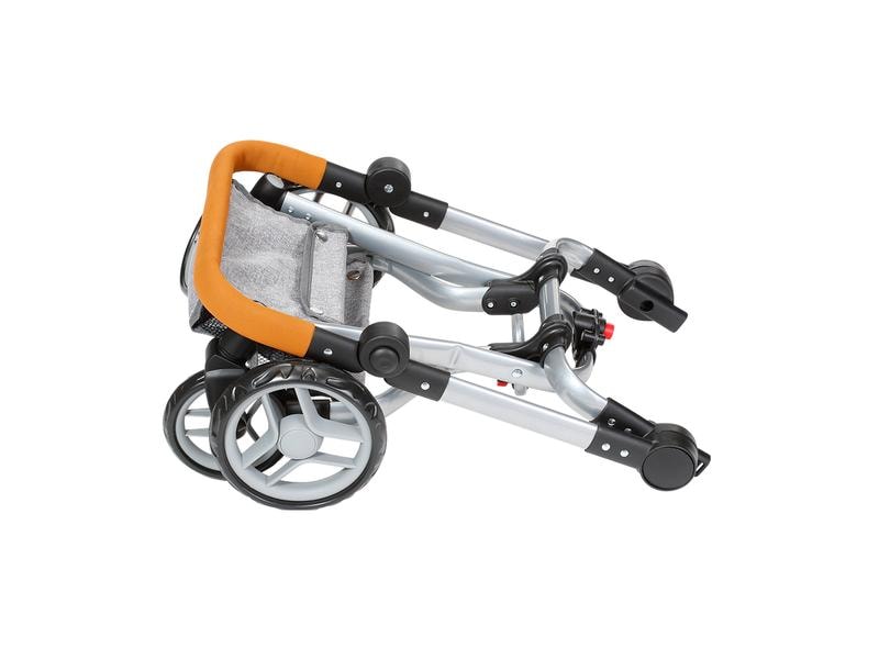 Knorrtoys Puppenwagen Boonk Stone Grey Kombi-Puppenwagen mit verstellbarem Verdeck