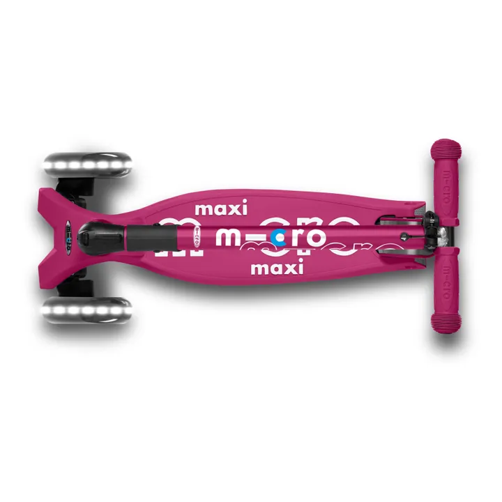 Micro Trottinette Maxi Deluxe pliable LED | Rouge