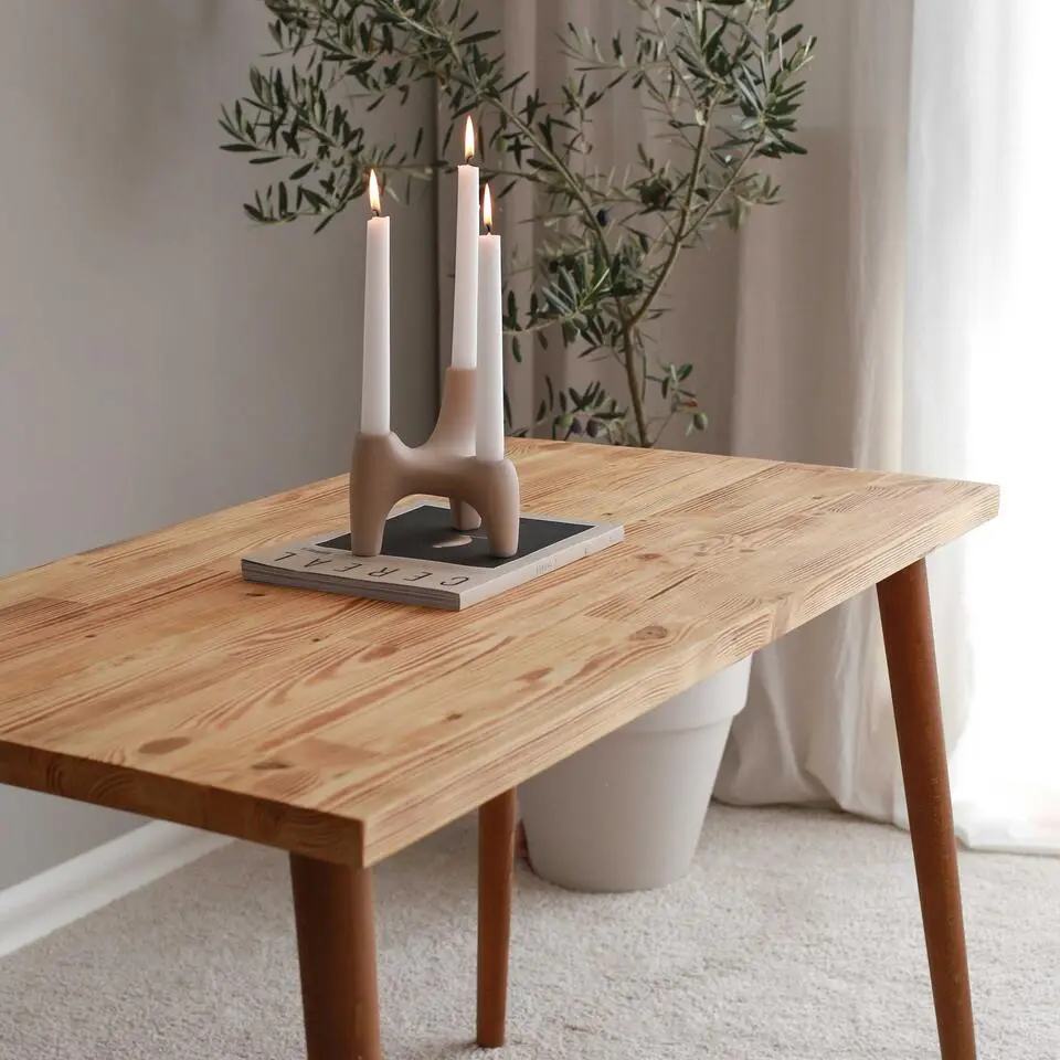 Locelso bureau - 100% grenen massief hout - Beukenhouten poten - Eikenkleur